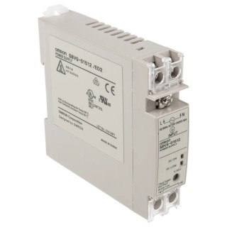 Omron Switched Mode DIN Rail Power Supply 12V dc, 1.2A Output, 15W, AC Input 85-264V, IP20 S8VS