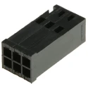 TE Connectivity AMPMODU Female Connector Housing, 2.54 mm Pitch, 6 Way, 2 Row Straight 926209-3