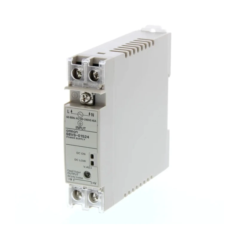 Omron Switched Mode DIN Rail Power Supply 264V AC Input 24V DC 650 mA Output 15W S8VS