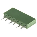 TE Connectivity AMPMODU HV100 Series 6-Contact 1 Row Through Hole Straight PCB Socket 2.54 mm Pitch HV100