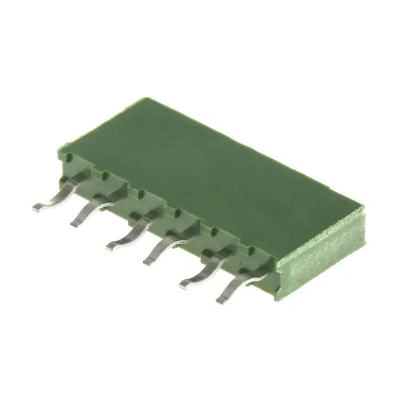 TE Connectivity AMPMODU HV100 Series 6-Contact 1 Row Through Hole Straight PCB Socket 2.54 mm Pitch HV100