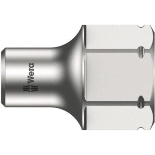Wera Chrome Vanadium Steel 1/4 in Drive 4.5 mm Standard Hex Socket 9.5 mm Overall Length 05003666001