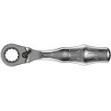 Wera Zyklop Mini 2 1/4 in Hex Drive Ratchet with Ratchet Handle, Round Head, 107mm Overall Length 05003660001