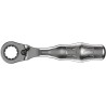 Wera Zyklop Mini 2 1/4 in Hex Drive Ratchet with Ratchet Handle, Round Head, 107mm Overall Length 05003660001