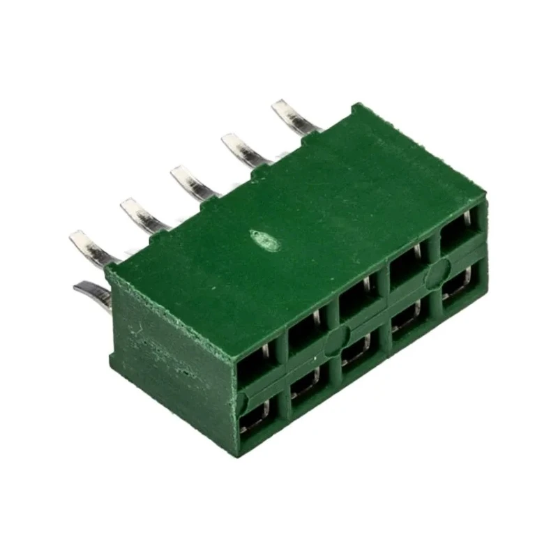 TE Connectivity AMPMODU HV100 Series 10-Contact 2-Row 2.54mm Pitch Straight Through Hole PCB Socket HV100