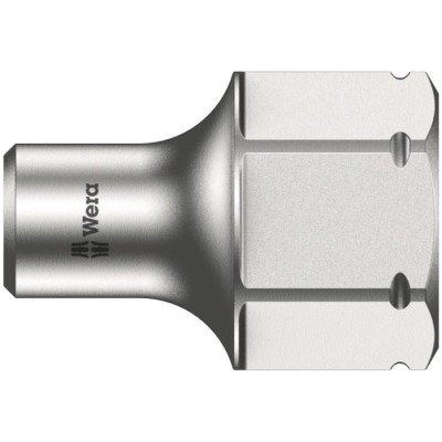 Wera 1/4 in Drive 4 mm Standard Hex Chrome Vanadium Steel Socket 9.5mm Overall Length 05024210001