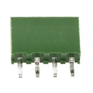 TE Connectivity AMPMODU Series Straight Through Hole PCB Socket, 4-Contact, 1 Row, 2.54 mm Pitch, 12A, Polyester HV100