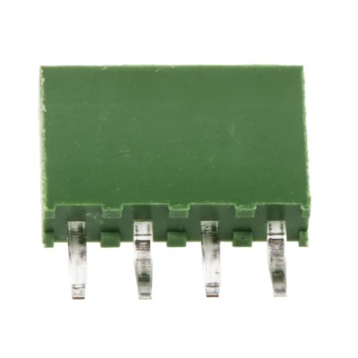 TE Connectivity AMPMODU Series Straight Through Hole PCB Socket, 4-Contact, 1 Row, 2.54 mm Pitch, 12A, Polyester HV100