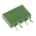 TE Connectivity AMPMODU Series Straight Through Hole PCB Socket, 4-Contact, 1 Row, 2.54 mm Pitch, 12A, Polyester HV100
