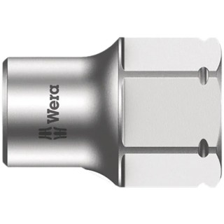 Wera 1/4 in Drive 13 mm Standard Hex Socket Chrome Vanadium Steel, 9.5mm Overall Length 05003685001