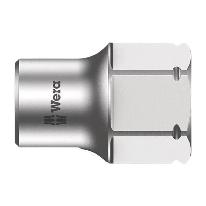 Wera 1/4 in Drive 13 mm Standard Hex Socket Chrome Vanadium Steel, 9.5mm Overall Length 05003685001