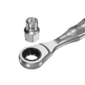 Wera 1/4 in Drive 13 mm Standard Hex Socket Chrome Vanadium Steel, 9.5mm Overall Length 05003685001