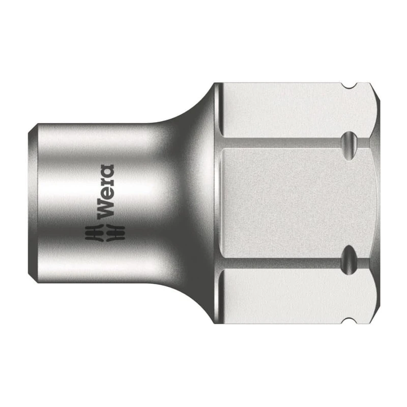 Wera 5.5 mm Standard Hex Socket with 1/4 in Drive Chrome Vanadium Steel 9.5mm Overall Length 05003668001
