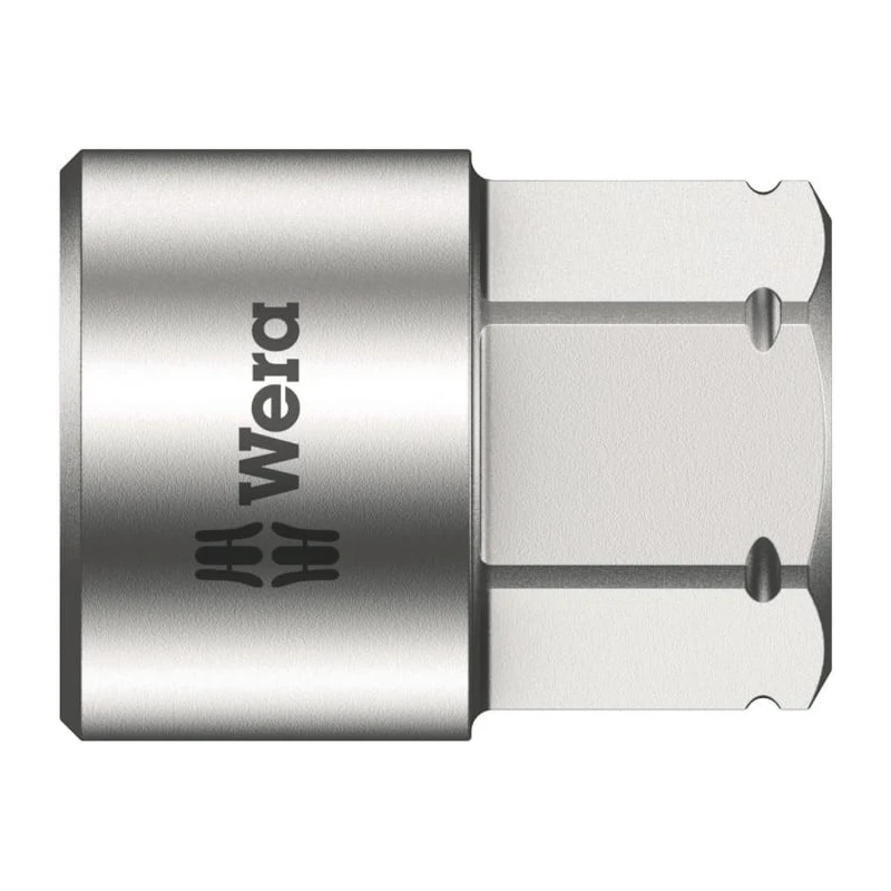 Wera 10 mm Standard Hex Socket with 1/4 in Drive, Chrome Vanadium Steel, 9.5 mm Overall Length 05003690001