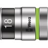 Wera 18 mm Standard Chrome Vanadium Steel Socket with 1/2 in Drive, 12.5mm Overall Length 05024468001