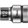 Wera Zyklop 1/2 in Drive 12 mm Standard Socket with Holding Function, Chrome Vanadium Steel, 11.4mm Overall 05024453001