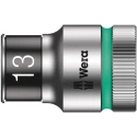 Wera 6 Point 13 mm Socket with 1/2 in Drive, Chrome Vanadium Steel, 11.4mm Overall Length 05003733001