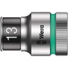 Wera 6 Point 13 mm Socket with 1/2 in Drive, Chrome Vanadium Steel, 11.4mm Overall Length 05003733001