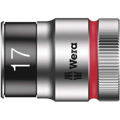 Wera 1/2 in Socket Wrench 37mm Overall Chrome Vanadium Steel Chrome Finish 05024466001