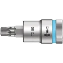 Wera 1/2 in Drive TX50 Torx Socket Chrome Vanadium Steel, 60mm Length TX50