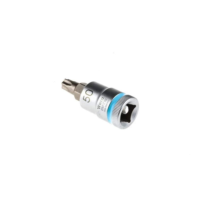 Wera 1/2 in Drive TX50 Torx Socket Chrome Vanadium Steel, 60mm Length TX50