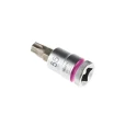 Wera 1/2 in Drive TX55 Torx Socket Chrome Vanadium Steel 60mm Overall Length TX55