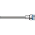 Wera 1/2 in Drive 10 mm Hex Bit Socket, Chrome Vanadium Steel, 101.5 mm Overall Length 05003845001