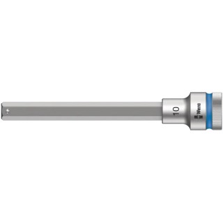 Wera 1/2 in Drive 10 mm Hex Bit Socket, Chrome Vanadium Steel, 101.5 mm Overall Length 05003845001