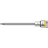Wera 1/2 in Drive 4 mm Hexagon Socket Chrome Vanadium Steel, 101.5mm Overall Length 05003840001