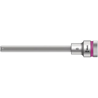 Wera 1/2 in Drive 8 mm Hexagon Hex Chrome Vanadium Steel Socket, 101.5mm Overall Length 05003844001