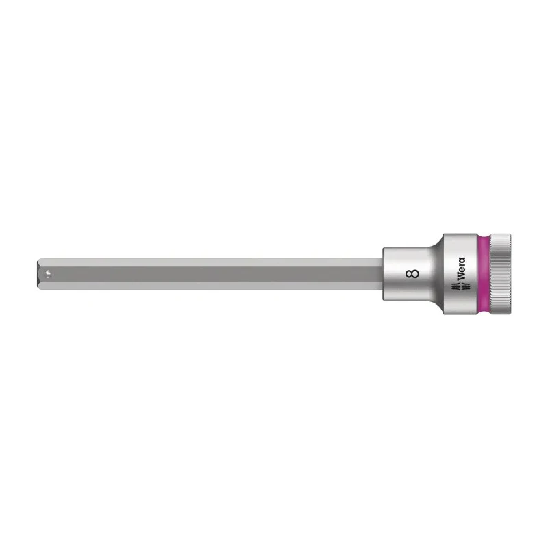 Wera 1/2 in Drive 8 mm Hexagon Hex Chrome Vanadium Steel Socket, 101.5mm Overall Length 05003844001