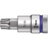 Wera 1/2 in Drive TX60 Torx Socket Chrome Vanadium Steel 60mm Overall Length TX60