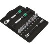 Wera 13-Piece 1/2 inch 6 Point Socket Set, Metric Sizes 10 to 19 mm, Square Drive 05004090001