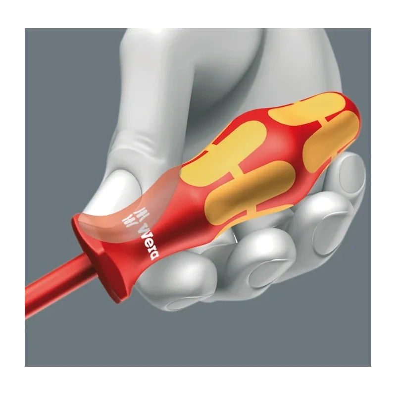 Wera Insulated Screwdriver with PZ2 Tip, 100 mm Blade Length, VDE/1000V Approved, 205 mm Overall Length 05006191001