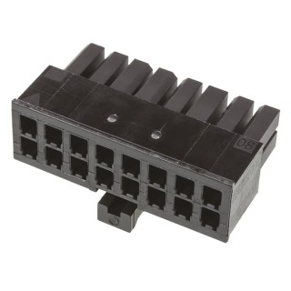 TE Connectivity Micro MATE-N-LOK Female Connector Housing 3 mm Pitch 16 Way 2 Row Straight 1-794617-6