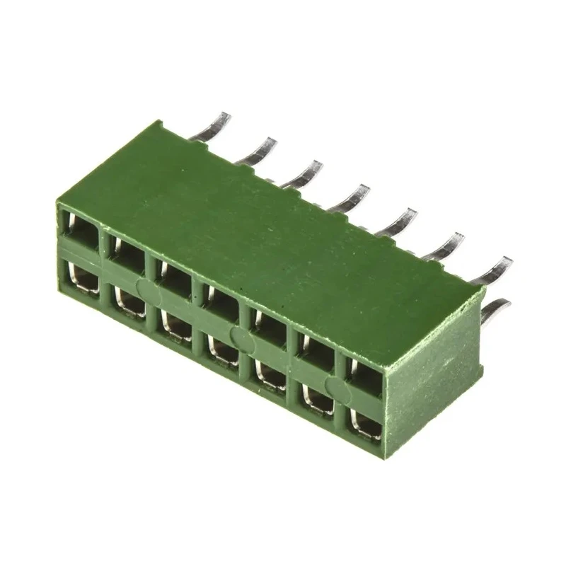 TE Connectivity AMPMODU HV100 Series 14-Contact 2 Row 2.54 mm Pitch Straight Through Hole PCB Socket HV100
