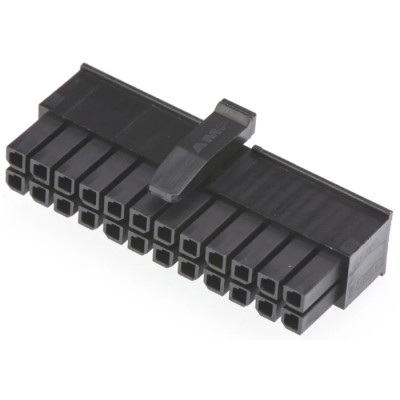 TE Connectivity Micro MATE-N-LOK Female Connector Housing 24 Way 2 Row Straight 3 mm Pitch 2-794617-4