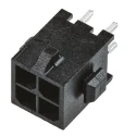 TE Connectivity Micro MATE-N-LOK Series Straight Through Hole PCB Header 4 Contact 3 mm Pitch 2 Row Shrouded 3-794630-4