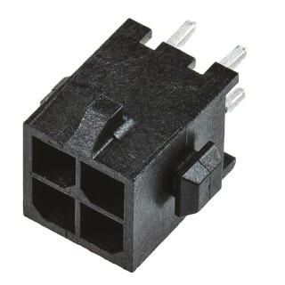 TE Connectivity Micro MATE-N-LOK Series Straight Through Hole PCB Header, 4 Contacts, 3 mm Pitch, 2 Row, Shrouded 3-794630-4