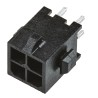 TE Connectivity Micro MATE-N-LOK Series Straight Through Hole PCB Header, 4 Contacts, 3 mm Pitch, 2 Row, Shrouded 3-794630-4