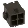 TE Connectivity Micro MATE-N-LOK Series Right Angle Through Hole PCB Header 4 Contacts 3mm Pitch 2 Row Shrouded 3-794618-4