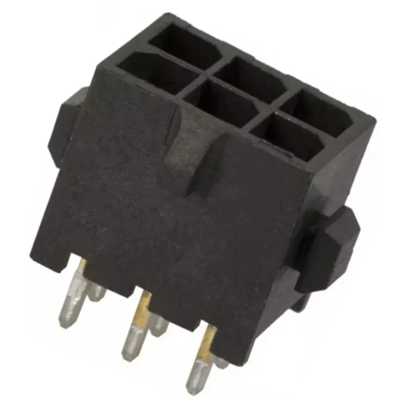 TE Connectivity Micro MATE-N-LOK Series Straight Through Hole PCB Header 6 Contact 3 mm Pitch 2 Row Shrouded 3-794630-6