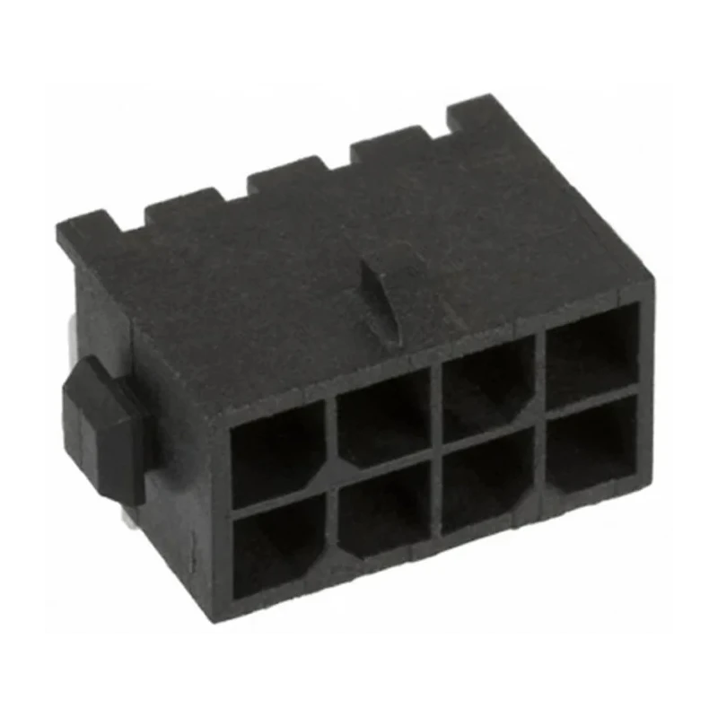 TE Connectivity Micro MATE-N-LOK Series Right Angle Through Hole PCB Header 8 Contact 3 mm Pitch 2 Row Shrouded 3-794618-8