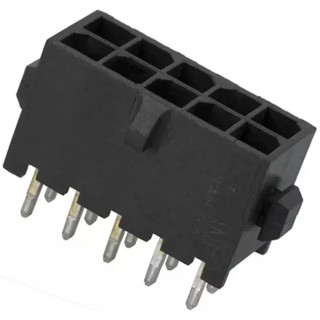 TE Connectivity Micro MATE-N-LOK Series Straight Through Hole 10-Contact Shrouded PCB Header 3mm Pitch 4-794630-0