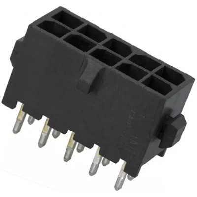 TE Connectivity Micro MATE-N-LOK Series Straight Through Hole 10-Contact Shrouded PCB Header 3mm Pitch 4-794630-0