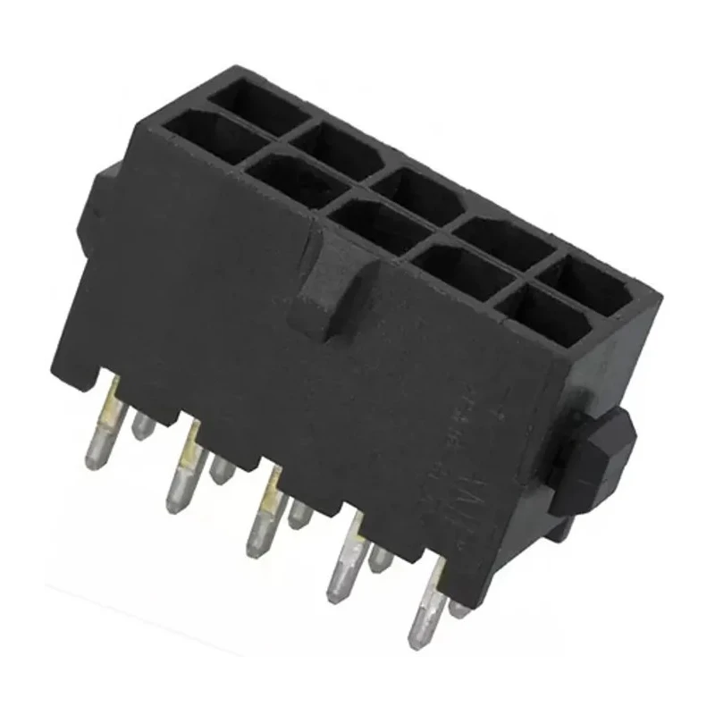 TE Connectivity Micro MATE-N-LOK Series Straight Through Hole 10-Contact Shrouded PCB Header 3mm Pitch 4-794630-0