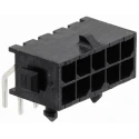 TE Connectivity Micro MATE-N-LOK Series Right Angle Through Hole PCB Header, 10 Contacts, 3 mm Pitch, 2 Rows 4-794618-0