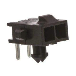 TE Connectivity Micro MATE-N-LOK Series Right Angle Through Hole PCB Header 2 Contacts 3 mm Pitch 250V 5A Nylon 2-1445055-2