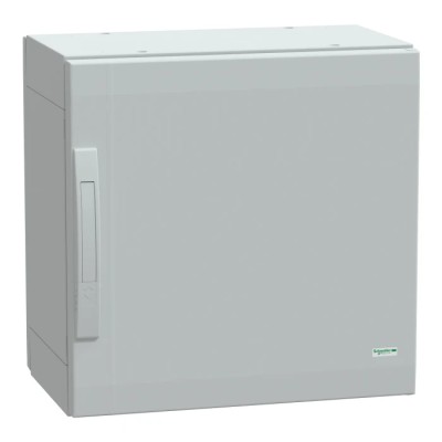 Schneider Electric PanelSeT Series Polyethylene Terephthalate 1-Door Floor Standing Enclosure IP65 500x500x320mm NSYPLA553G