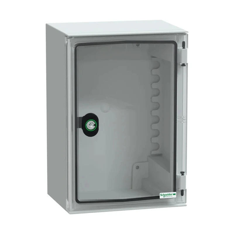 Schneider Electric PanelSeT Series Polyester Wall Box IP66 Transparent Door 310mm x 215mm x 160mm NSYPLM32TG